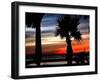 The Sun Sets Over the Laguna Madre Bay and the Queen Isabella Causeway-null-Framed Photographic Print