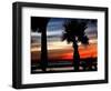 The Sun Sets Over the Laguna Madre Bay and the Queen Isabella Causeway-null-Framed Photographic Print