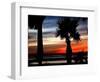 The Sun Sets Over the Laguna Madre Bay and the Queen Isabella Causeway-null-Framed Photographic Print