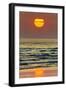 The Sun Setting Off Playa Guiones Surf Beach-Rob Francis-Framed Premium Photographic Print