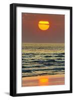 The Sun Setting Off Playa Guiones Surf Beach-Rob Francis-Framed Photographic Print