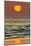 The Sun Setting Off Playa Guiones Surf Beach-Rob Francis-Mounted Photographic Print