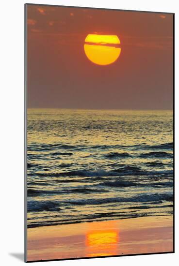 The Sun Setting Off Playa Guiones Surf Beach-Rob Francis-Mounted Photographic Print