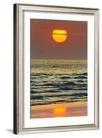 The Sun Setting Off Playa Guiones Surf Beach-Rob Francis-Framed Photographic Print