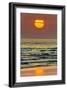 The Sun Setting Off Playa Guiones Surf Beach-Rob Francis-Framed Photographic Print
