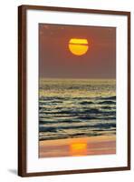 The Sun Setting Off Playa Guiones Surf Beach-Rob Francis-Framed Photographic Print