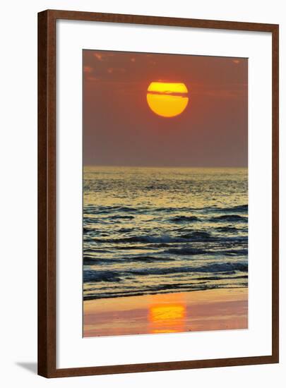 The Sun Setting Off Playa Guiones Surf Beach-Rob Francis-Framed Photographic Print