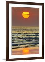 The Sun Setting Off Playa Guiones Surf Beach-Rob Francis-Framed Photographic Print