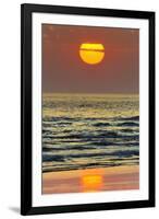 The Sun Setting Off Playa Guiones Surf Beach-Rob Francis-Framed Photographic Print