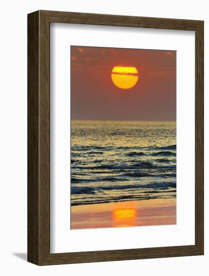 The Sun Setting Off Playa Guiones Surf Beach-Rob Francis-Framed Photographic Print