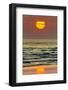 The Sun Setting Off Playa Guiones Surf Beach-Rob Francis-Framed Photographic Print