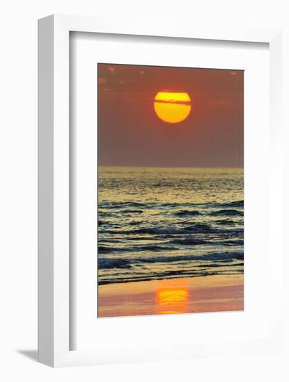 The Sun Setting Off Playa Guiones Surf Beach-Rob Francis-Framed Photographic Print