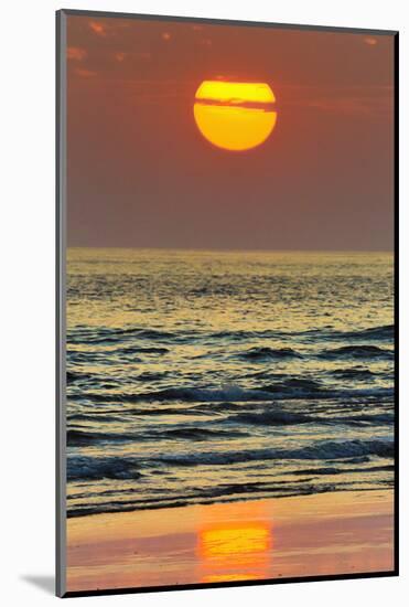 The Sun Setting Off Playa Guiones Surf Beach-Rob Francis-Mounted Photographic Print