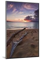The Sun Setting over the Ocean on North Kaanapali Beach in Maui, Hawaii-Clint Losee-Mounted Photographic Print