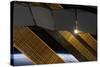 The Sun Shines Through the Solar Panels on the International Space Station-null-Stretched Canvas