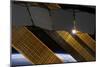 The Sun Shines Through the Solar Panels on the International Space Station-null-Mounted Premium Photographic Print