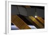 The Sun Shines Through the Solar Panels on the International Space Station-null-Framed Photographic Print