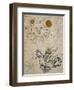 The Sun, The Moon and a Basilisk, Around 1512-Albrecht Dürer-Framed Giclee Print