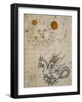 The Sun, The Moon and a Basilisk, Around 1512-Albrecht Dürer-Framed Giclee Print