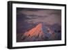 The Sun Turns The Peaks Of The Cascades Crimson As Evening Approaches In The Mt Baker Backcountry-Jay Goodrich-Framed Photographic Print