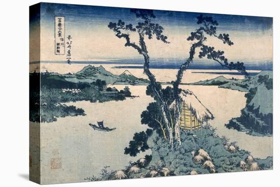 The Suna Lake (Colour Woodblock Print)-Katsushika Hokusai-Stretched Canvas