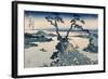 The Suna Lake (Colour Woodblock Print)-Katsushika Hokusai-Framed Giclee Print