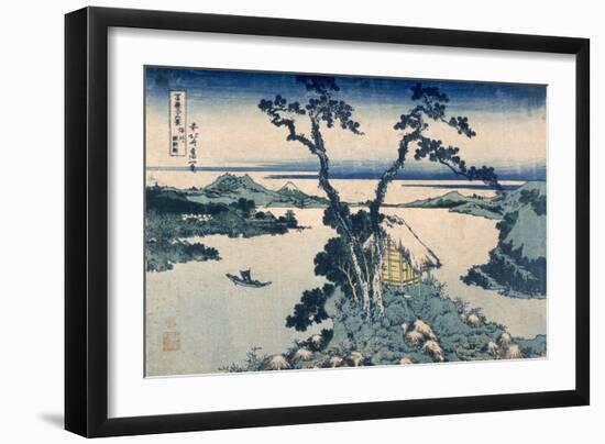 The Suna Lake (Colour Woodblock Print)-Katsushika Hokusai-Framed Giclee Print