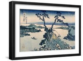 The Suna Lake (Colour Woodblock Print)-Katsushika Hokusai-Framed Giclee Print