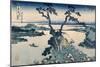 The Suna Lake (Colour Woodblock Print)-Katsushika Hokusai-Mounted Giclee Print