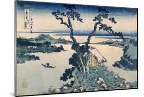 The Suna Lake (Colour Woodblock Print)-Katsushika Hokusai-Mounted Giclee Print
