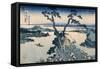 The Suna Lake (Colour Woodblock Print)-Katsushika Hokusai-Framed Stretched Canvas