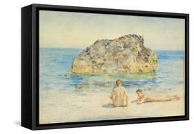The Sunbathers, 1921-Henry Scott Tuke-Framed Stretched Canvas