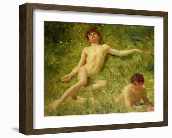 The Sunbathers-Henry Scott Tuke-Framed Giclee Print