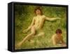 The Sunbathers-Henry Scott Tuke-Framed Stretched Canvas