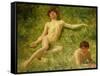 The Sunbathers-Henry Scott Tuke-Framed Stretched Canvas