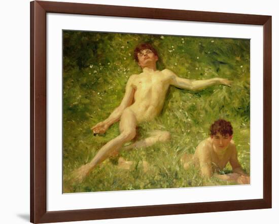 The Sunbathers-Henry Scott Tuke-Framed Giclee Print