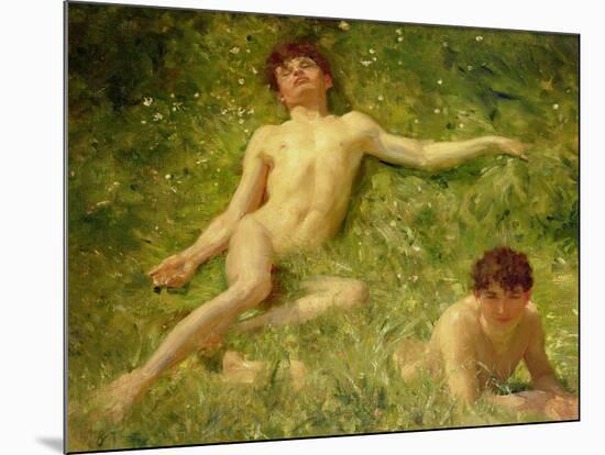 The Sunbathers-Henry Scott Tuke-Mounted Giclee Print