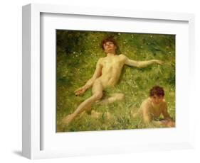 The Sunbathers-Henry Scott Tuke-Framed Premium Giclee Print