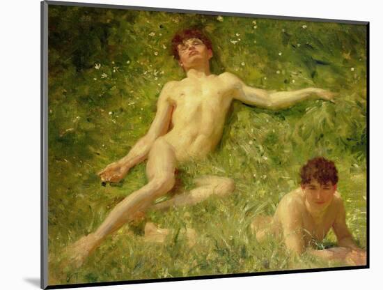 The Sunbathers-Henry Scott Tuke-Mounted Premium Giclee Print