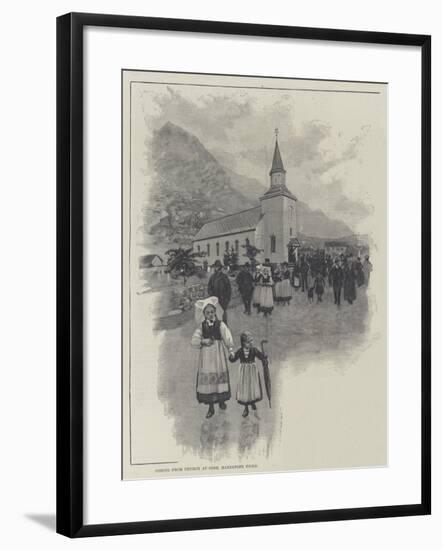 The Sunbeam in Norway-null-Framed Giclee Print