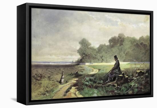 The Sunday Hunter-Carl Spitzweg-Framed Stretched Canvas