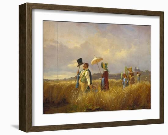 The Sunday Stroll, 1841-Carl Spitzweg-Framed Giclee Print