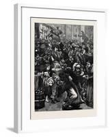 The Sunday Trading Question: a Sketch in Petticoat Lane-null-Framed Giclee Print