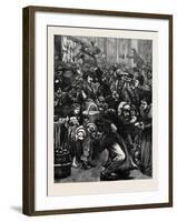 The Sunday Trading Question: a Sketch in Petticoat Lane-null-Framed Giclee Print