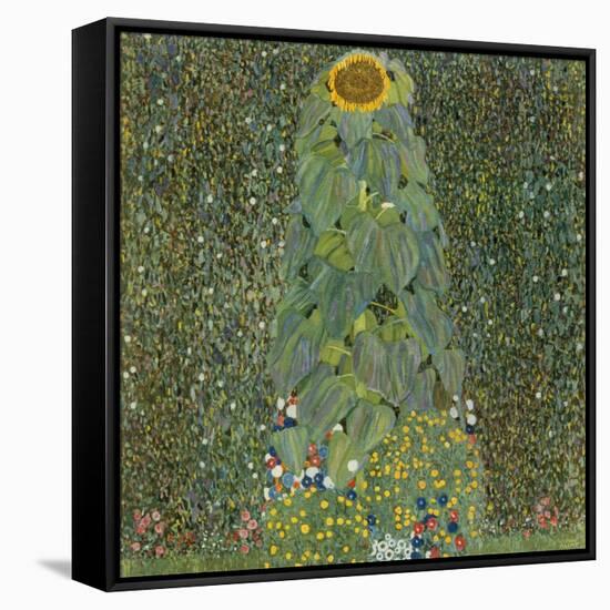 The Sunflower, 1905-Gustav Klimt-Framed Stretched Canvas