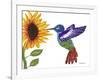 The Sunflower And The Hummingbird-Sartoris ART-Framed Giclee Print