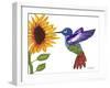 The Sunflower And The Hummingbird-Sartoris ART-Framed Giclee Print