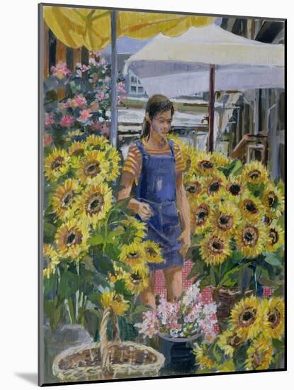 The Sunflower Seller-Rosemary Lowndes-Mounted Giclee Print