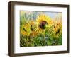 The Sunflowers Drawn By Gouache On A Paper-balaikin2009-Framed Art Print