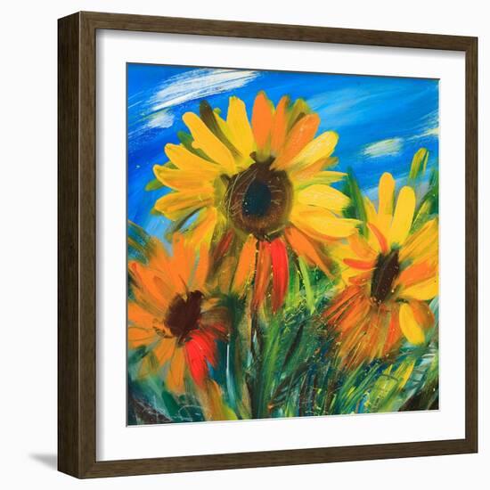 The Sunflowers-balaikin2009-Framed Art Print